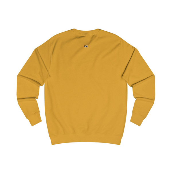 Buy now Mustard color Torned Superman Logo Unisex Sweatshirt on cartoon clothings.