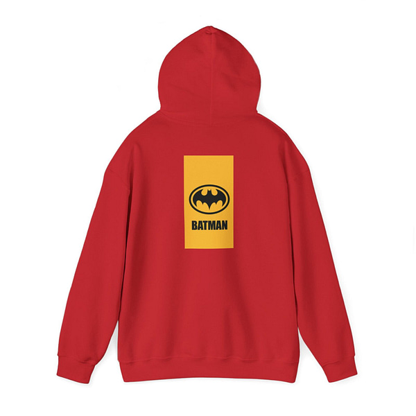 Buy now Bat man Knight Unisex Hoodie in Red Color on cartoon clothings.com