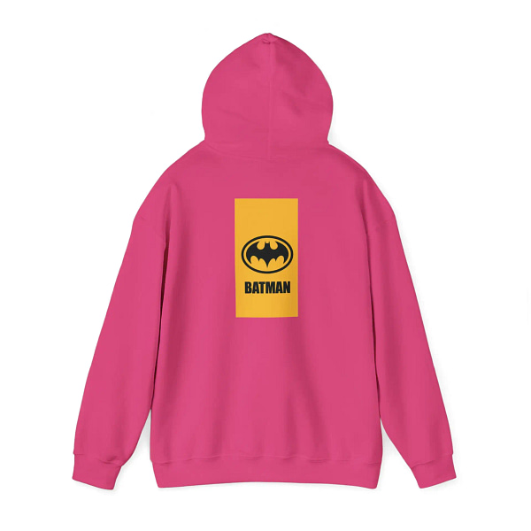 Buy now Batman Knight Unisex Hoodie in Heliconia Color on cartoon clothings.com