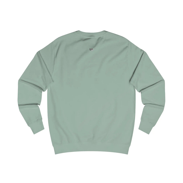 Buy now Dusty Green color Torned Superman Logo Unisex Sweatshirt on cartoon clothings.