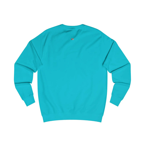 Buy now Turquoise Surf color Torned Superman Logo Unisex Sweatshirt on cartoon clothings.