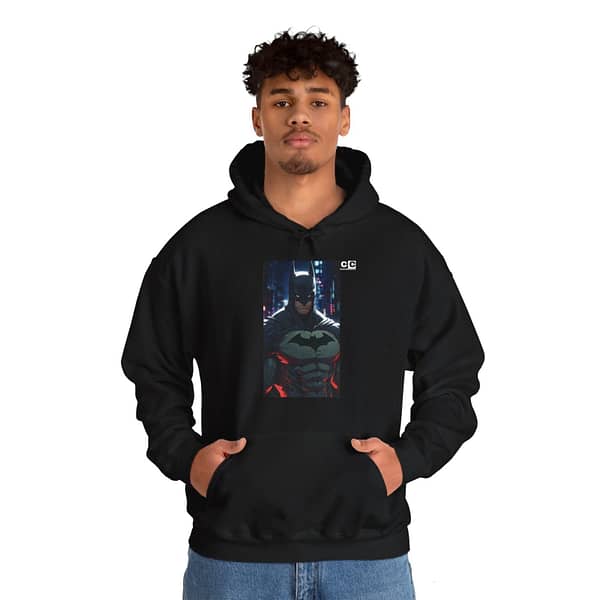 Buy now Bat man Knight Unisex Hoodie in Black Color on cartoon clothings.com