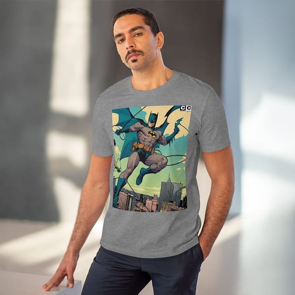 Buy Mid Heather Grey color Batman Old Cartoon Unisex T-Shirt on cartoon clothings.