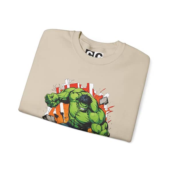 The Incredible Hulk Unisex Sweatshirt on cartoon clothings.