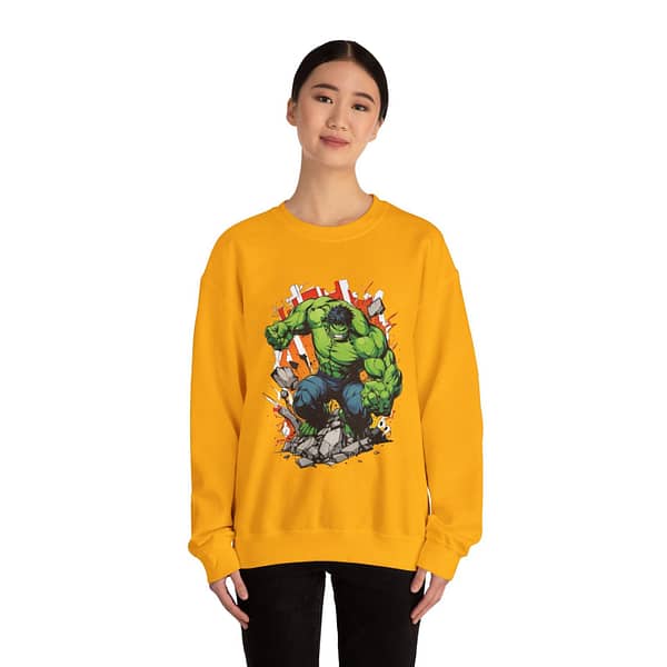 The Incredible Hulk Unisex Sweatshirt on cartoon clothings.