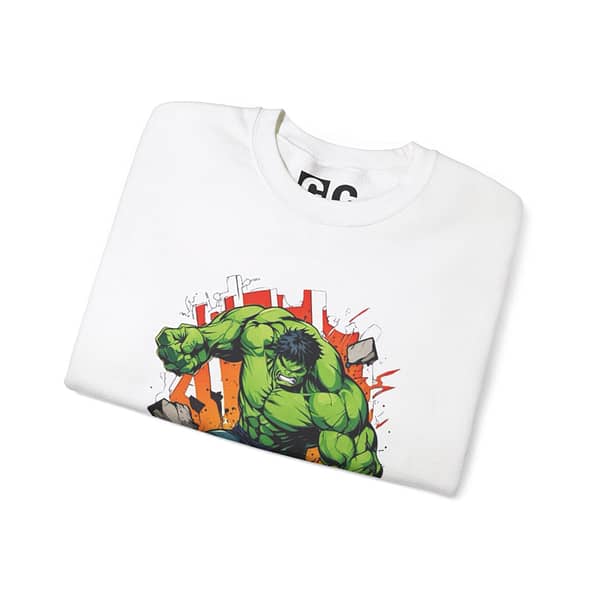 The Incredible Hulk Unisex Sweatshirt on cartoon clothings.