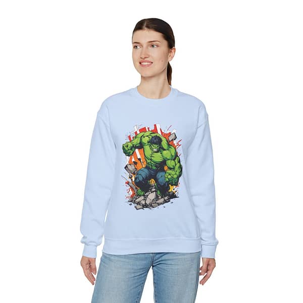 The Incredible Hulk Unisex Sweatshirt on cartoon clothings.