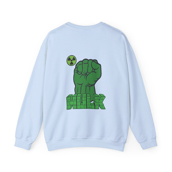 The Incredible Hulk Unisex Sweatshirt on cartoon clothings.