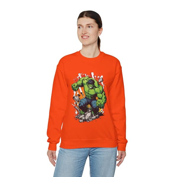 The Incredible Hulk Unisex Sweatshirt on cartoon clothings.