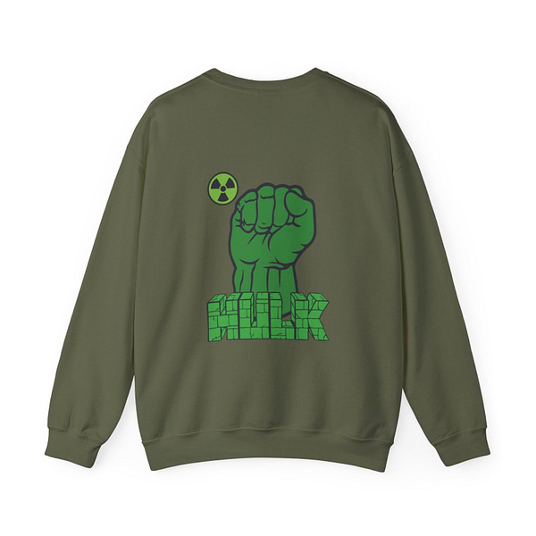 The Incredible Hulk Unisex Sweatshirt on cartoon clothings.