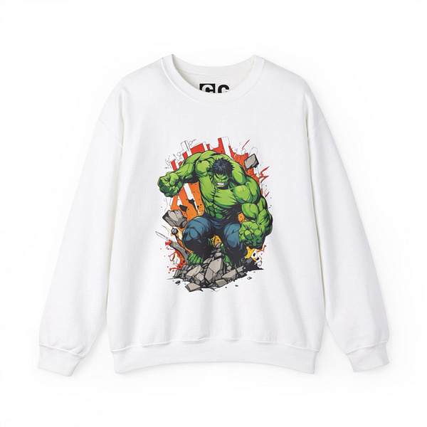 The Incredible Hulk Unisex Sweatshirt on cartoon clothings.