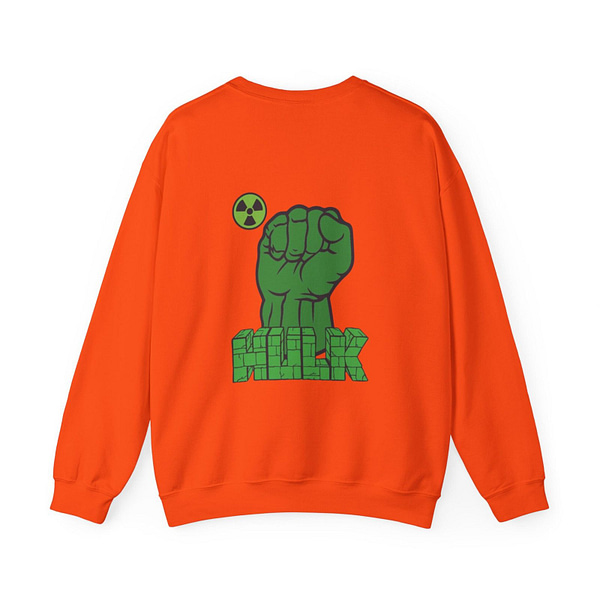 The Incredible Hulk Unisex Sweatshirt on cartoon clothings.