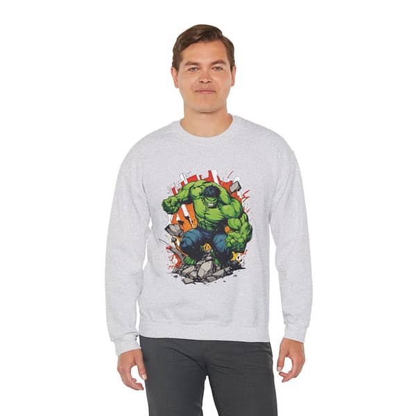 The Incredible Hulk Unisex Sweatshirt on cartoon clothings.