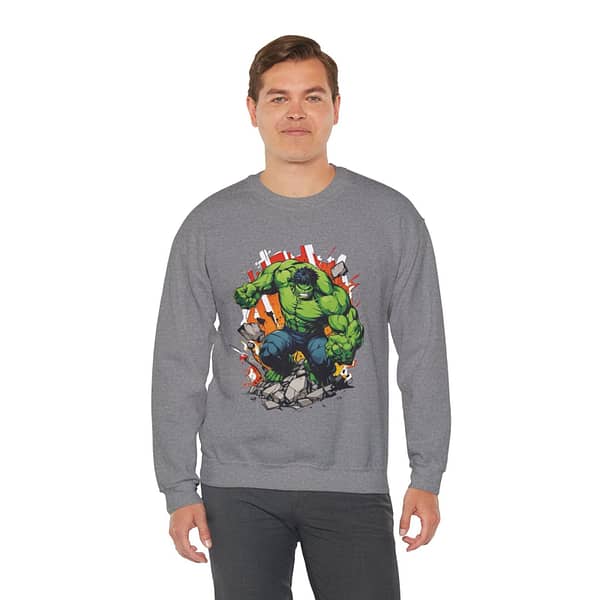 The Incredible Hulk Unisex Sweatshirt on cartoon clothings.