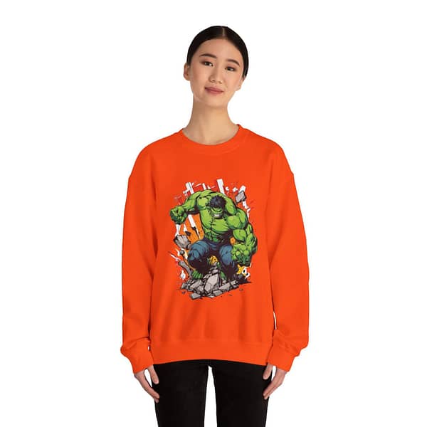 The Incredible Hulk Unisex Sweatshirt on cartoon clothings.