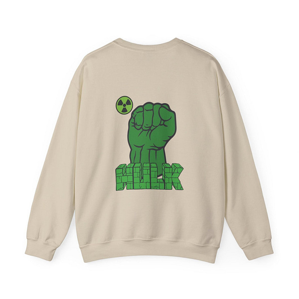 The Incredible Hulk Unisex Sweatshirt on cartoon clothings.