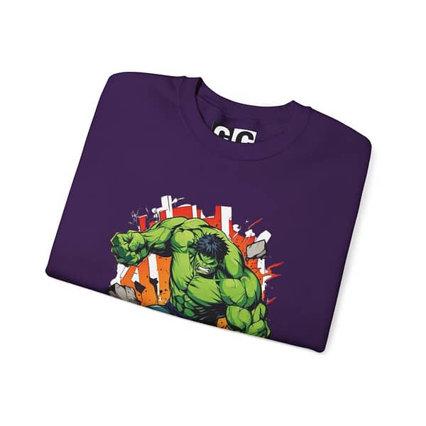 The Incredible Hulk Unisex Sweatshirt on cartoon clothings.