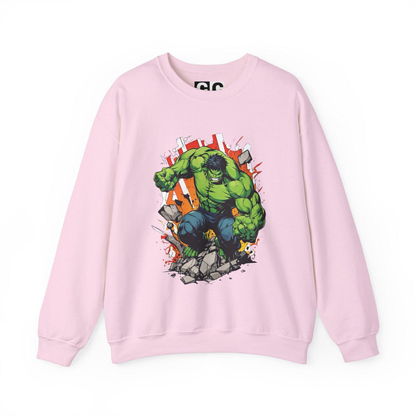 The Incredible Hulk Unisex Sweatshirt on cartoon clothings.