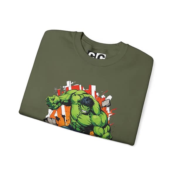 The Incredible Hulk Unisex Sweatshirt on cartoon clothings.