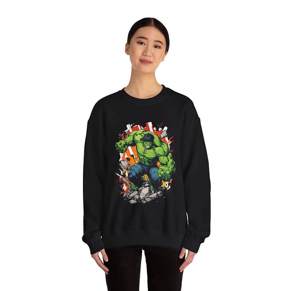 The Incredible Hulk Unisex Sweatshirt on cartoon clothings.