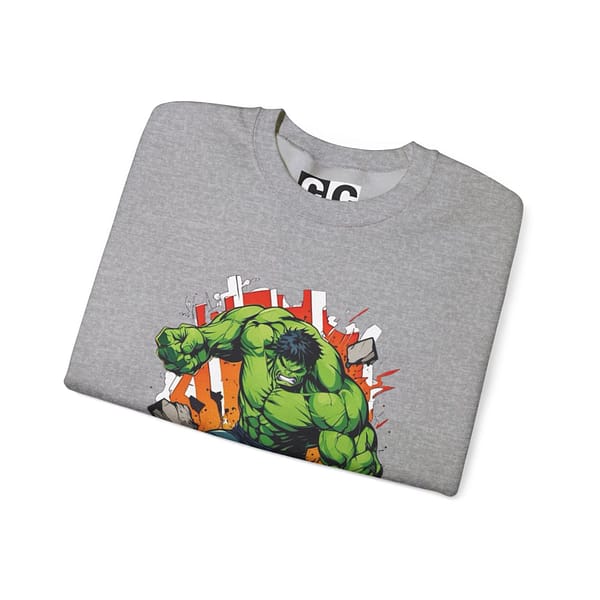 The Incredible Hulk Unisex Sweatshirt on cartoon clothings.