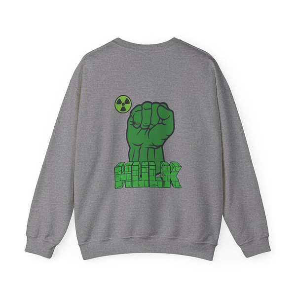 The Incredible Hulk Unisex Sweatshirt on cartoon clothings.