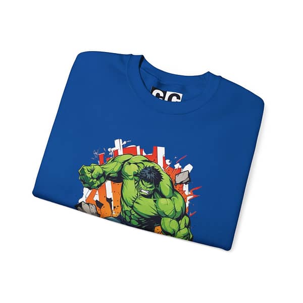 The Incredible Hulk Unisex Sweatshirt on cartoon clothings.