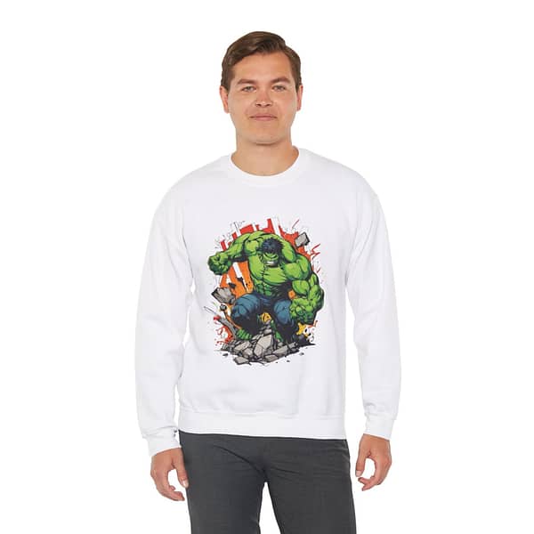 The Incredible Hulk Unisex Sweatshirt on cartoon clothings.