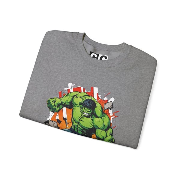 The Incredible Hulk Unisex Sweatshirt on cartoon clothings.