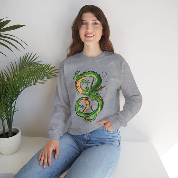 Shenron Dragon Unisex Sweatshirt. Buy now on cartoon clothings. Website: www.cartoonclothings.com