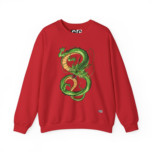 Shenron Dragon Unisex Sweatshirt. Buy now on cartoon clothings. Website: www.cartoonclothings.com