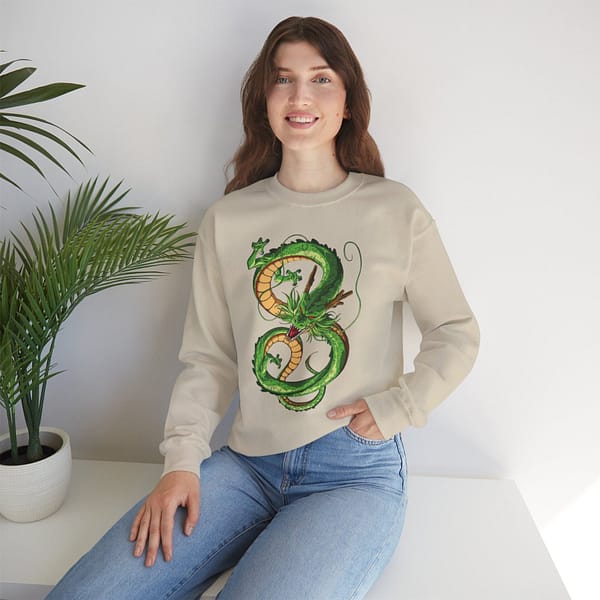 Shenron Dragon Unisex Sweatshirt. Buy now on cartoon clothings. Website: www.cartoonclothings.com