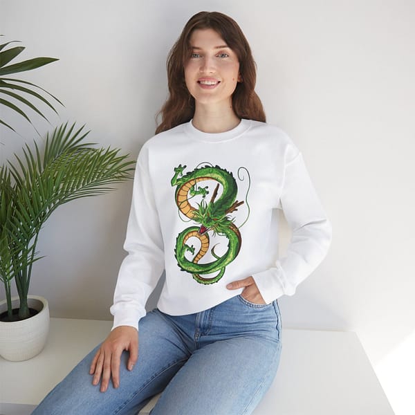 Shenron Dragon Unisex Sweatshirt. Buy now on cartoon clothings. Website: www.cartoonclothings.com