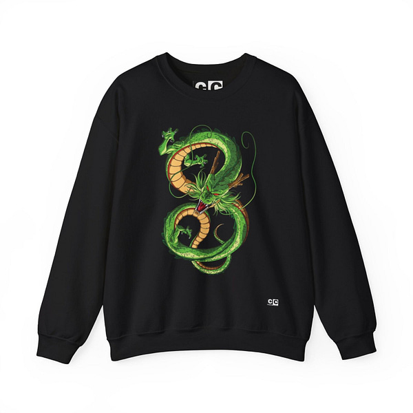 Shenron Dragon Unisex Sweatshirt. Buy now on cartoon clothings. Website: www.cartoonclothings.com