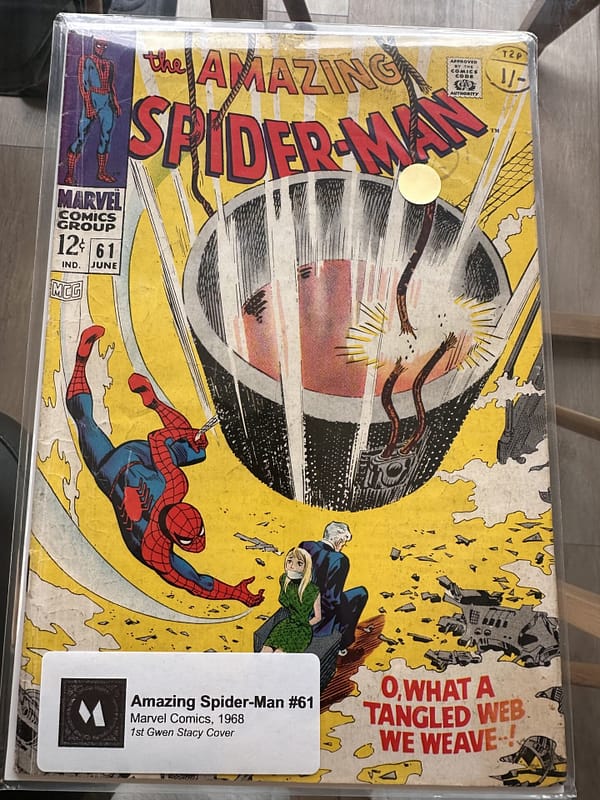 Buy now Amazing Spiderman #61 yeat 1968 on cartoon clothing.com. the comic is in excellent condition