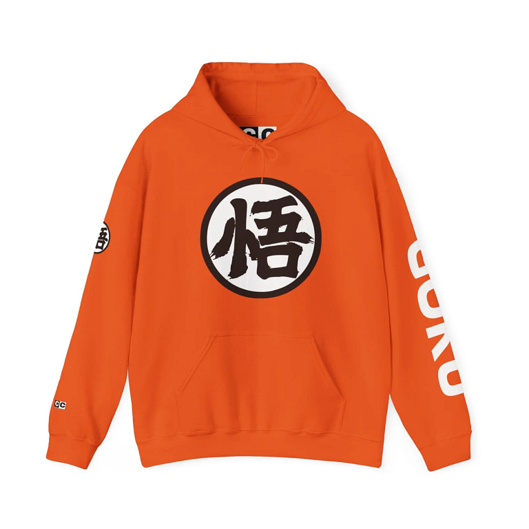 Goku Dragon Ball Z Hoodie in orange color